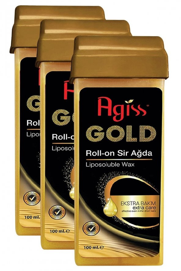 Agiss Roll-on Gold 100 ml x3 Adet Sir Ağda ürün görseli 1