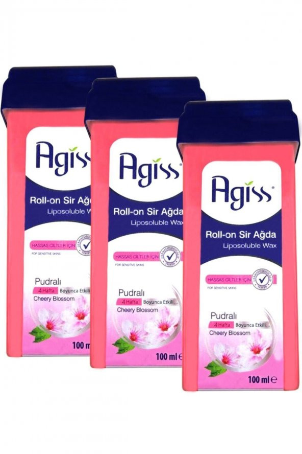 Agiss Roll-on Hassas Ciltler Pudralı  Sir Ağda 100 ml X 3 Adet ürün görseli 1