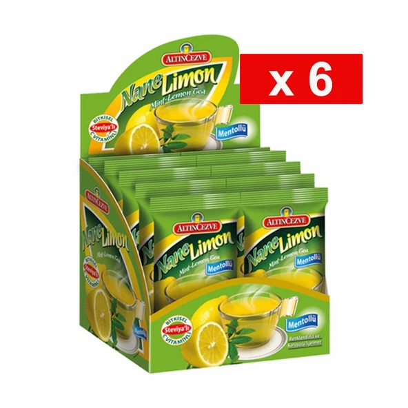 Altıncezve Nane Limon Aromalı Tek İçimlik İçecek Tozu 20'li x 6 Adet ürün görseli 1