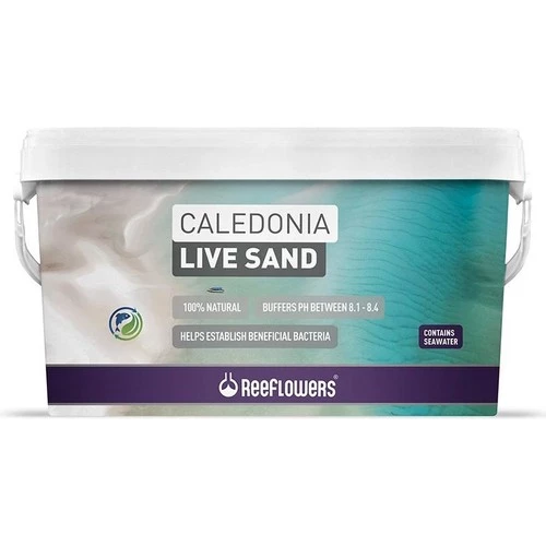 Reeflowers Caledonia Live Sand White 18 kg Deniz Akvaryumları için Canlı Kum ürün görseli 1