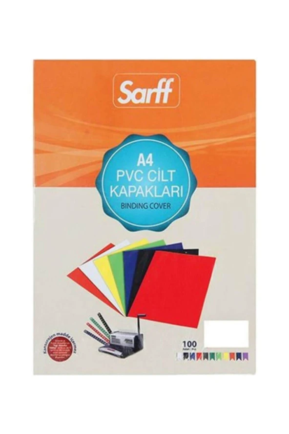 SARFF A-3 Cilt Kapağı 160 Micron Şeffaf 100 Lü (1 Paket 100 Adet) ürün görseli 1