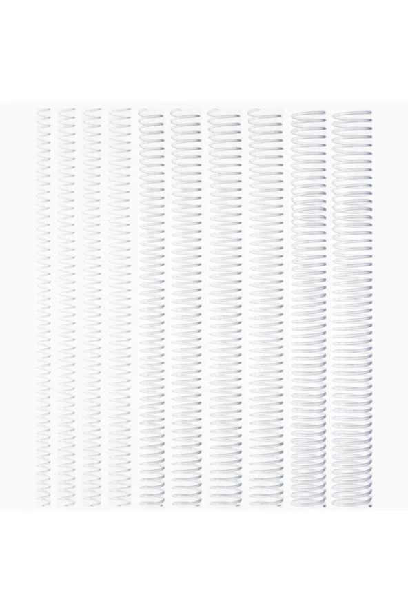 Kayreb Spiral Plastik Helezon 16 Mm Şeffaf 100 Lü (1 Paket 100 Adet) ürün görseli 1