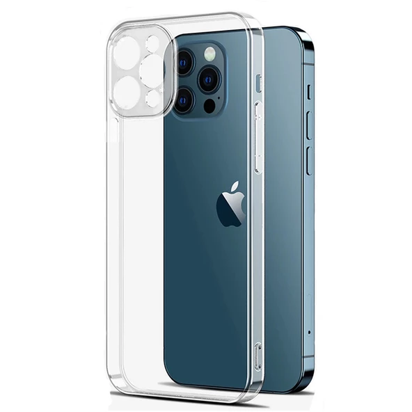 FitCase iPhone 13 Pro Kılıf Kamera Korumalı Silikon Kapak - Şeffaf ürün görseli 1