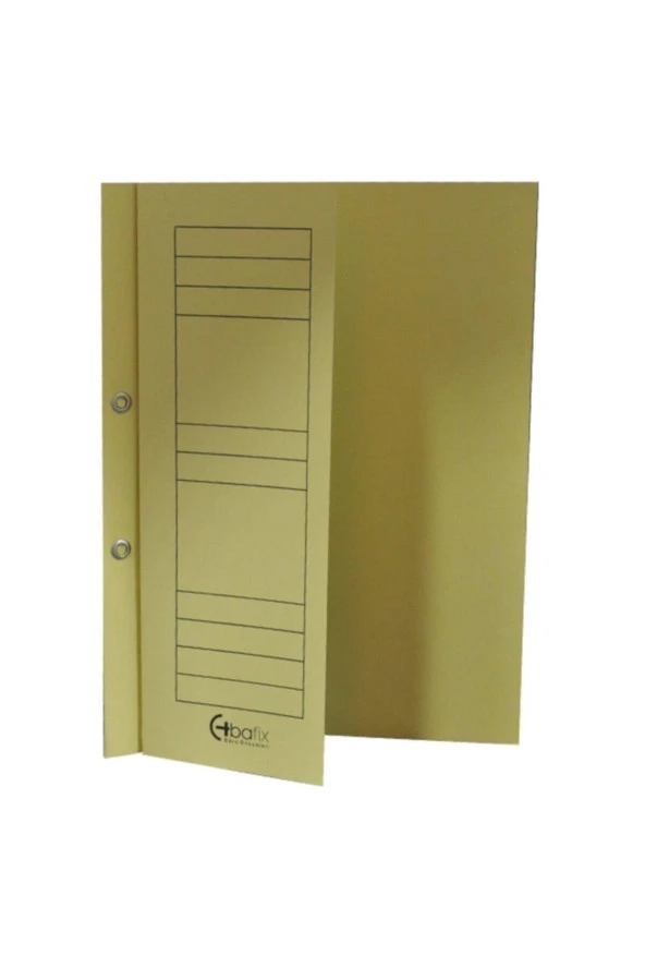 Bafix Yarım Kapak Dosya Karton Sarı (50 Li Paket) ürün görseli 1