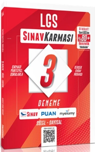 8. Sınıf LGS Sınav Karması 3 Deneme Sınav Yayınları ürün görseli 1