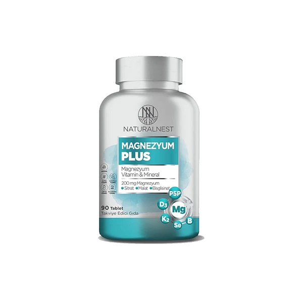 Naturalnest Magnezyum Plus 90 Tablet Takviye Edici Gıda ürün görseli 1