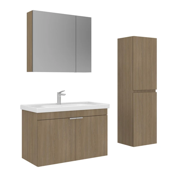Orka Desna 90 cm Budva Banyo Dolabı Takımı ve Boy Dolabı ürün görseli 1