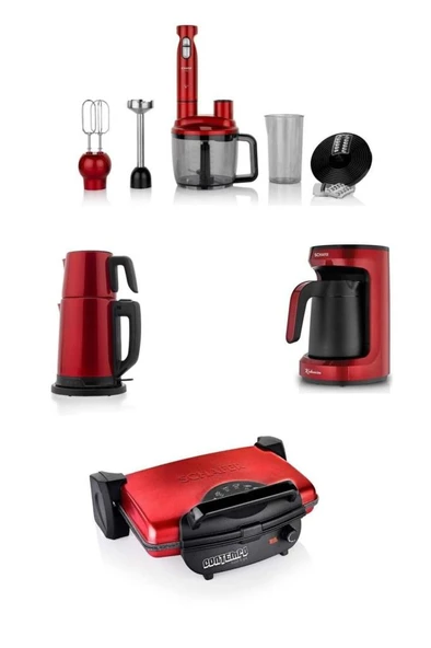 Elektro Mega Set 4 Lü Kırmızı ürün görseli 1