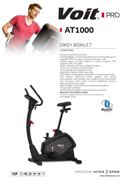 Voit Pro AT1000 DİKEY BİSİKLET - Resim 3