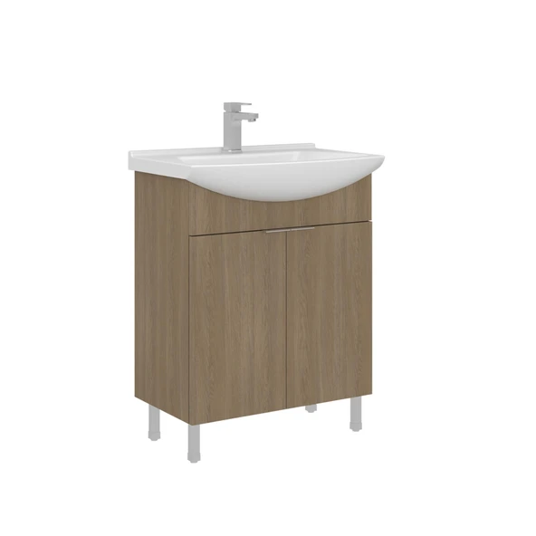 Orka Purus 65 cm Budva Banyo Dolabı Alt Modül Lavabo (Ayaklı) ürün görseli 1