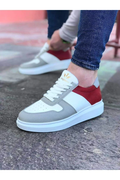 Wagoon WG011 Beyaz Kırmızı Erkek Casual Ayakkabı ürün görseli 1