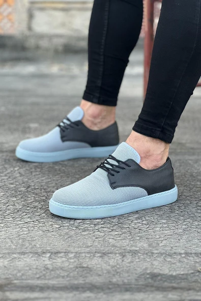 Wagoon WG016 Gri Triko Erkek Casual Ayakkabı ürün görseli 1