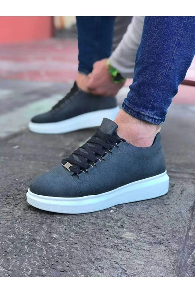 Wagoon WG08 Gri Düz Erkek Casual Ayakkabı ürün görseli 1