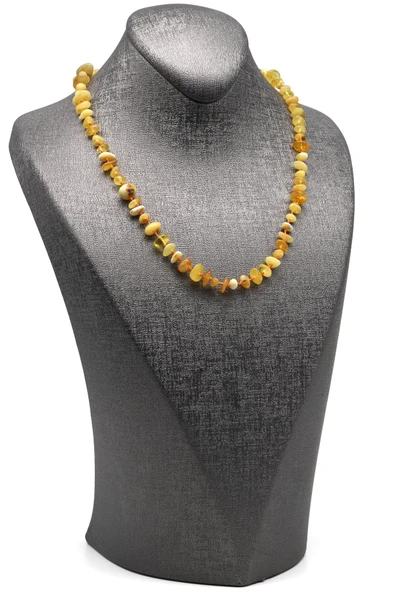 Damla Kehribar Çocuk Kolye - 37 cm - Resim 2