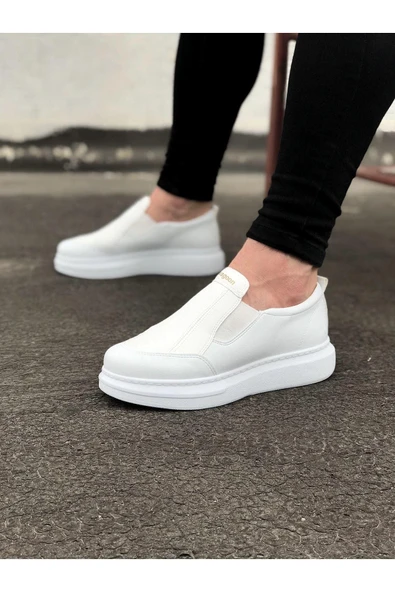 Wagoon WG049 Beyaz Düz Casual Erkek Ayakkabı ürün görseli 1