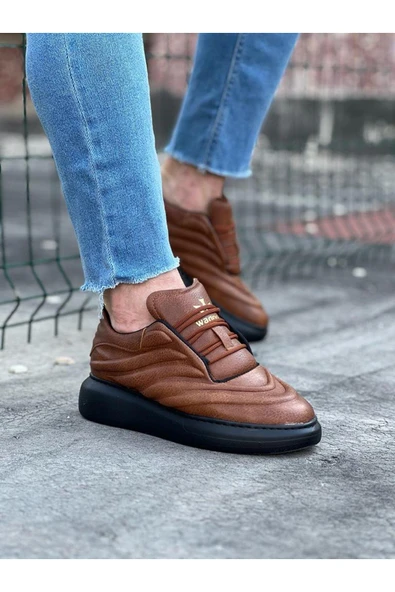 Wagoon WG094 Taba Siyah Erkek Casual Ayakkabı ürün görseli 1