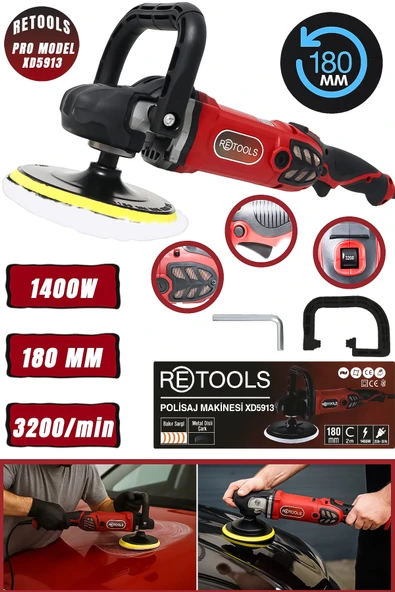RETOOLS BORDO PRO POLİSAJ 1400 W ürün görseli 1