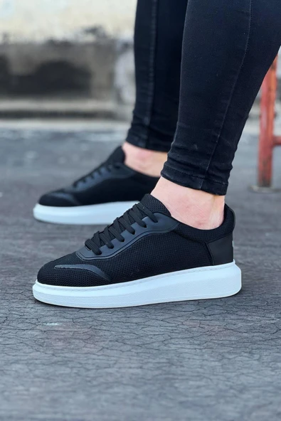 Wagoon WG019 Siyah Triko Erkek Casual Ayakkabı ürün görseli 1