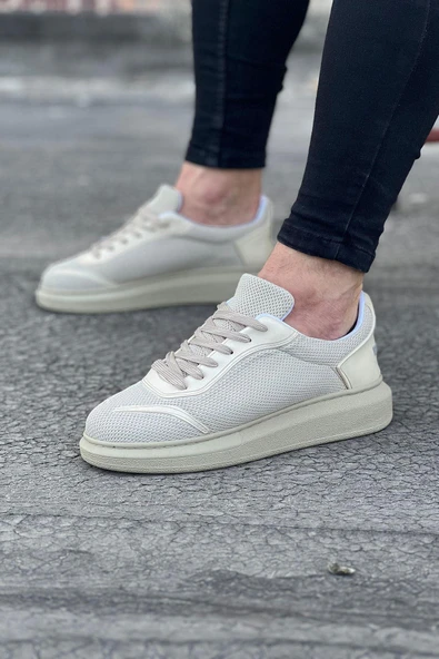 Wagoon WG019 Bej Triko Erkek Casual Ayakkabı ürün görseli 1