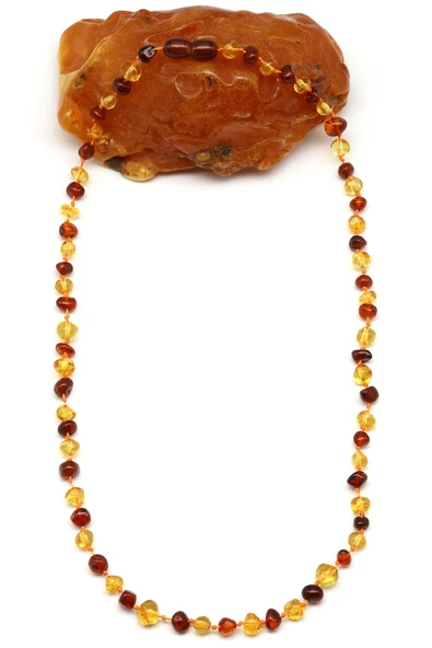 Damla Kehribar Kolye - 45 cm ürün görseli 1