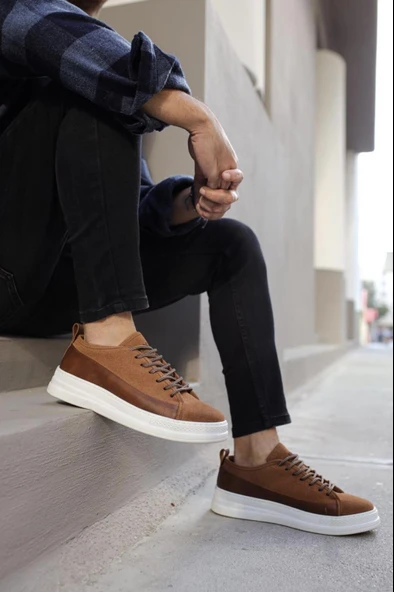 Knack Sneakers Ayakkabı 010 Taba Süet - Resim 3