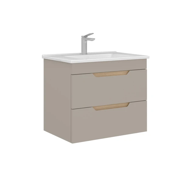 Orka Lena 65 cm Çöl Beji Çekmeceli Banyo Dolabı Alt Modül Lavabo ürün görseli 1