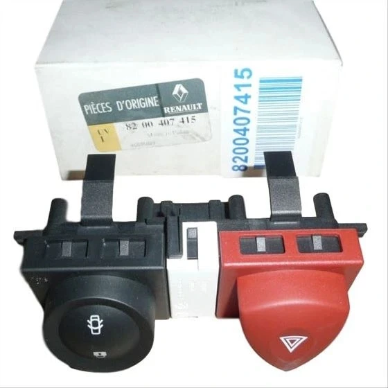 Dörtlü Flaşör Merkezi Kilit Düğmesi (Butonu) Renault Megane 2 8200407415 MAİS ürün görseli 1