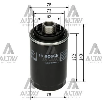 06J115403Q YAG FILTRESI PASSAT / A4 / A5 / Q3 /Q5 / CC / TIGUAN 08-15 1.8 TFSI-2.0 TFSI BZB-CCTA-CCTB-CCZA-CCZB-CDAA-CDAB-CDLA-CDLC ürün görseli 1