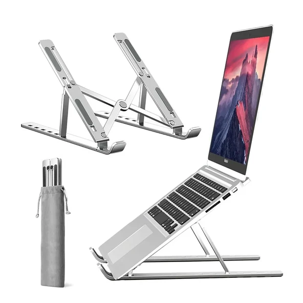 Monalisa Home Katlanır Aluminyum Macbook Laptop Bilgisayar Standı ürün görseli 1
