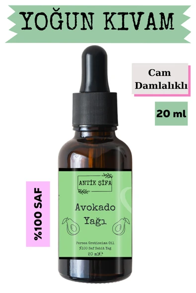 Antik Şifa Avokado Yağı (20 ML) - %100 Seyreltilmemiş, Doğal Soğuk Sıkım Avokado Yağ ürün görseli 1