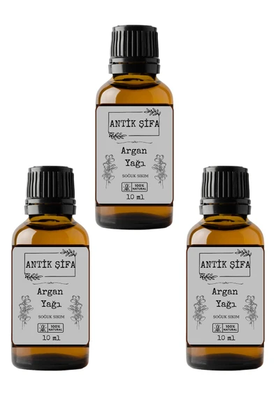 Antik Şifa Soğuk Sıkım Doğal Argan Yağı %100 Saf 3 X 10m ürün görseli 1