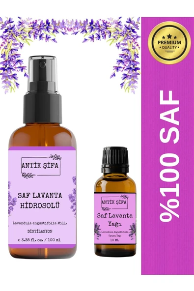 Antik Şifa Lavanta Suyu (100 ML) Ve Lavanta Yağı (10 ML)- %100 Saf Lavanta Seti ürün görseli 1
