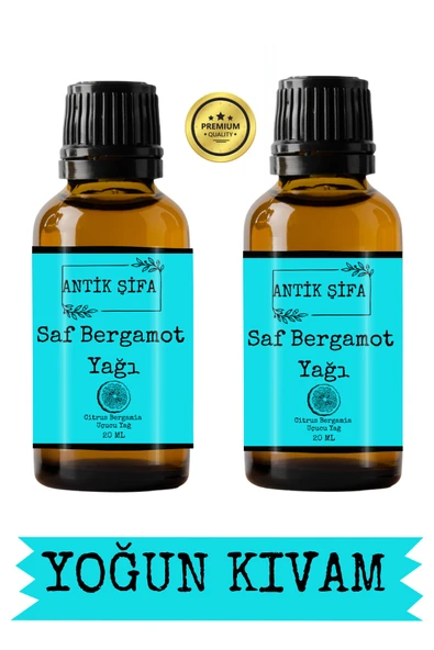 Antik Şifa &100 Saf Bergamot Uçucu Yağı - Seyreltilmemiş 2 X 20 ml ürün görseli 1