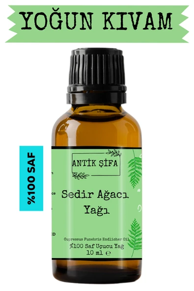 Antik Şifa Sedir Ağacı Yağı - 10 ml (SEYRELTİLMEMİŞ, DOĞAL UÇUCU YAĞ) ürün görseli 1
