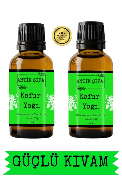 Antik Şifa %100 Saf Kafur Uçucu Yağ - Seyreltilmemiş (2 X 10 Ml) ürün görseli 1