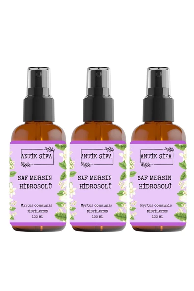 Antik Şifa %100 Saf Mersin Suyu 300 Ml - Mersin Hidrosolü (3 X 100 Ml) ürün görseli 1