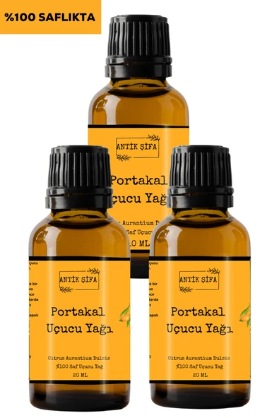 Antik Şifa Portakal Yağı - 3 X 20 ml (%100 SAF SEYRELTİLMEMİŞ PORTAKAL UÇUCU YAĞI) ürün görseli 1