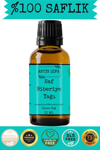Antik Şifa Biberiye Yağı (10 ml)- %100 Saf Seyreltilmemiş Biberiye Uçucu Yağı ürün görseli 1