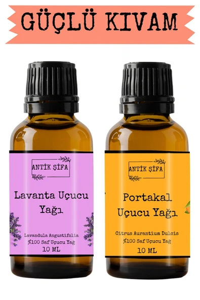 Antik Şifa Portakal Yağı Ve Lavanta Yağı (10ML 10ML)- %100 Saf Doğal Uçucu Yağlar ürün görseli 1