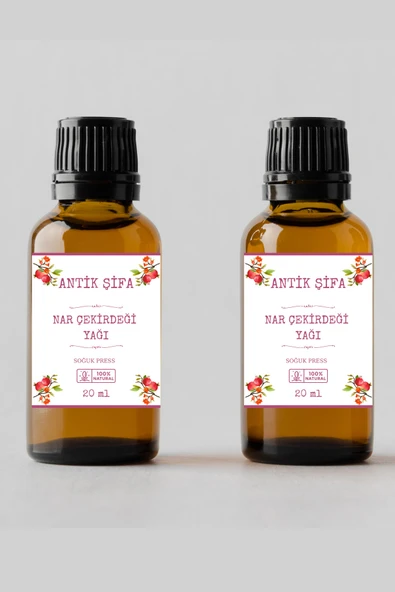 Antik Şifa %100 Saf Nar Çekirdeği Yağı - (2 X 20 Ml) ürün görseli 1