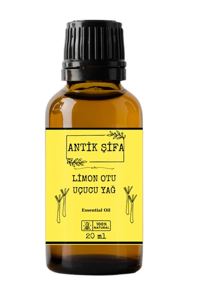 Antik Şifa %100 Saf Limon Otu Uçucu Yağı 20 ml ürün görseli 1