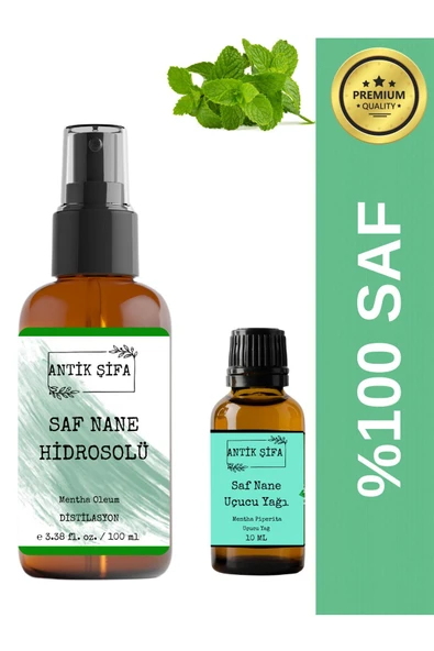 Antik Şifa %100 Saf Nane Uçucu Yağı ve Nane Suyu ( 10 ml + 100ml) ürün görseli 1