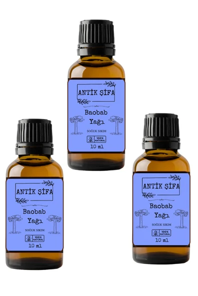 Antik Şifa %100 Saf Baobab Yağı 3 X 10ml ürün görseli 1
