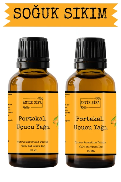 Antik Şifa Portakal Yağı - 2 X 20 ml (%100 SAF SEYRELTİLMEMİŞ PORTAKAL UÇUCU YAĞI) ürün görseli 1