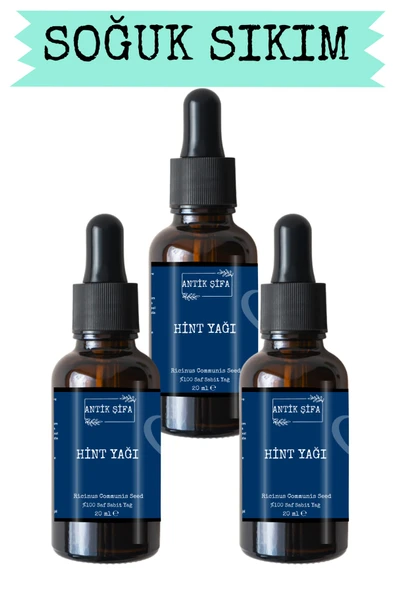 Antik Şifa Hint Yağı (3X20ML)- %100 Seyreltilmemiş, Doğal Soğuk Sıkım Doğal Hint Yağı ürün görseli 1
