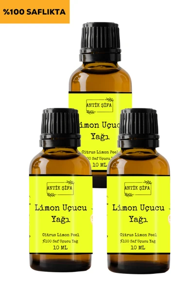 Antik Şifa %100 Saf Limon Kabuğu Yağı - (3 X 20 Ml) ürün görseli 1