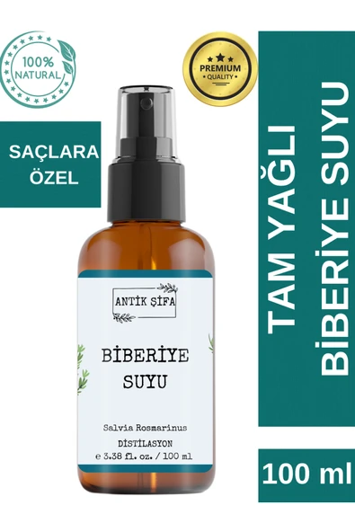 Antik Şifa Biberiye Suyu 100 ml - %100 Saf Seyreltilmemiş Doğal Biberiye Hidrosolü ürün görseli 1