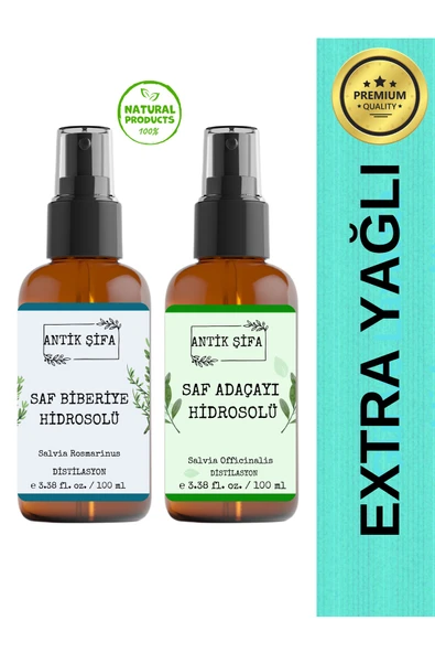 Antik Şifa Biberiye Suyu Ve Adaçayı Suyu Seti - Canlandırıcı (2X100ML) ürün görseli 1