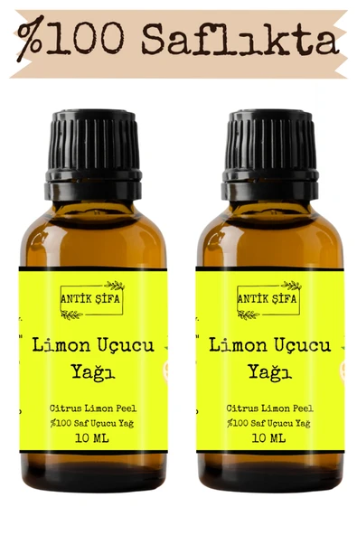 Antik Şifa %100 Saf Limon Kabuğu Yağı - (2 X 10 Ml) ürün görseli 1