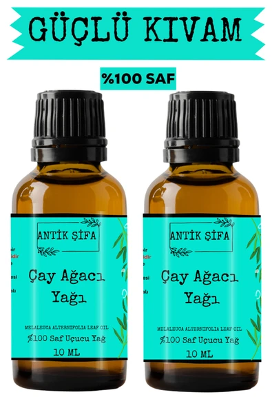 Antik Şifa Çay Ağacı Yağı (2X10ML) - %100 Seyreltilmemiş Doğal Çay Ağacı Uçucu Yağı ürün görseli 1